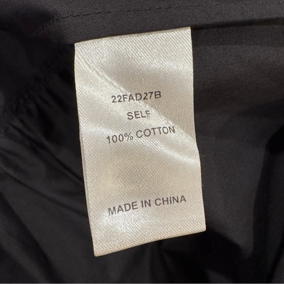 Hunter Bell Carter Mini Dress Lace Cotton Poplin Preppy Dark Academia Black Sz S - Picture 14 of 15